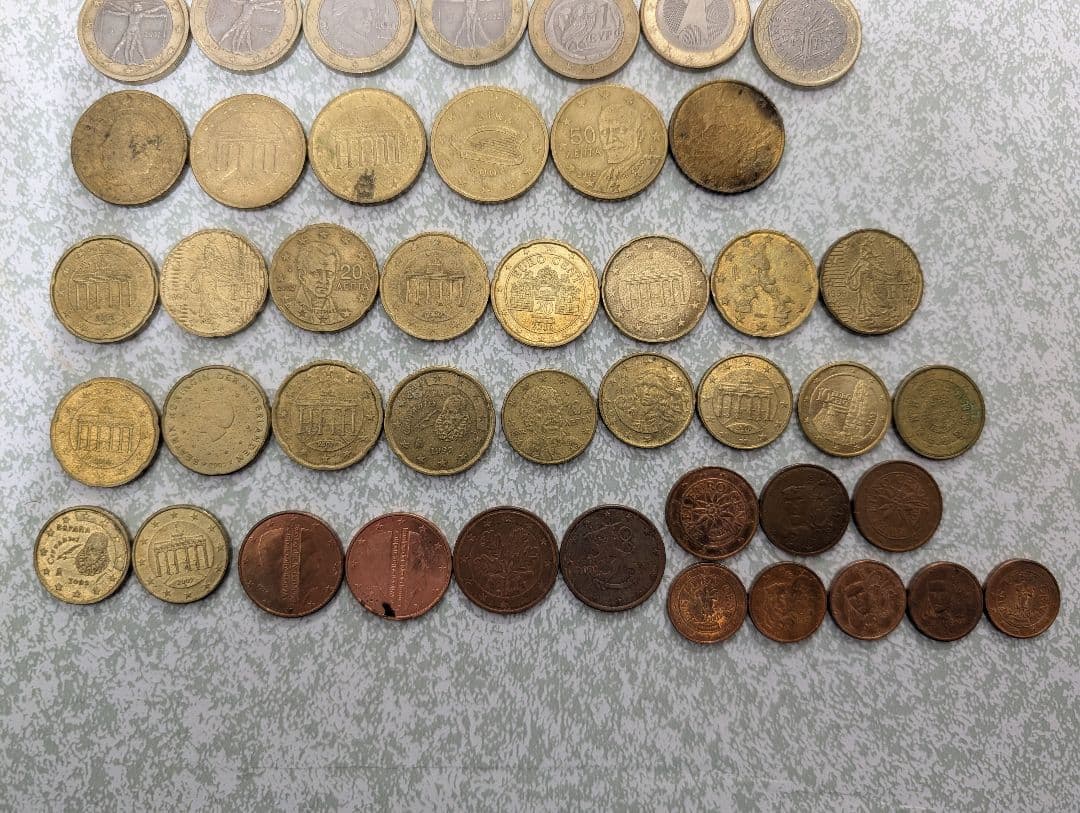 ユーロ 硬貨 まとめ 外国