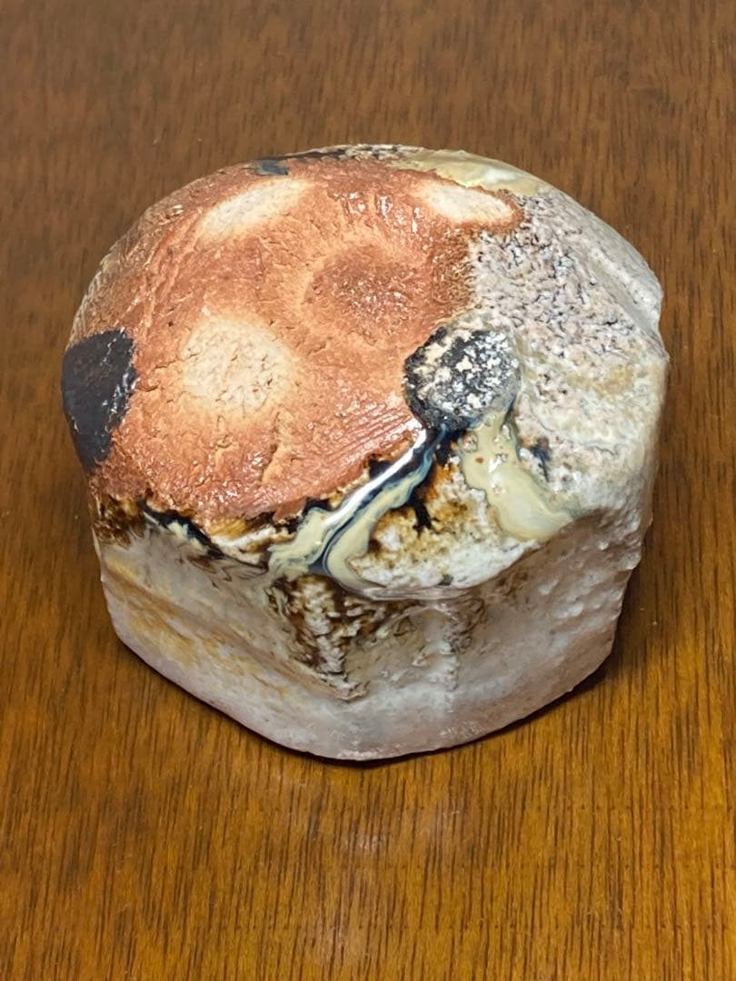 西端　正　灰釉　ぐい呑（丹波立杭焼）