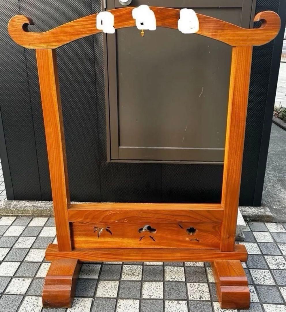 和楽器スタンド 鳥居台 木製 和太鼓台 飾り台 花台 什器 吊り太鼓