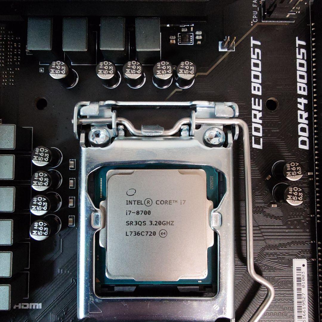 intel Core i7-8700 H370 CPU マザーボード セット