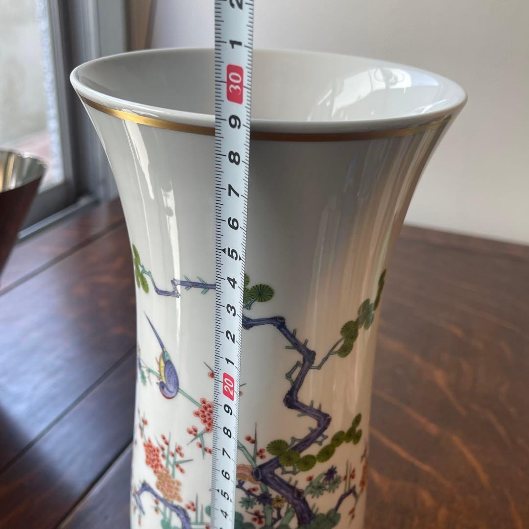 大型 Meissen 柿右衛門様式 花瓶 花器 シノワズリ 金彩 マイセン