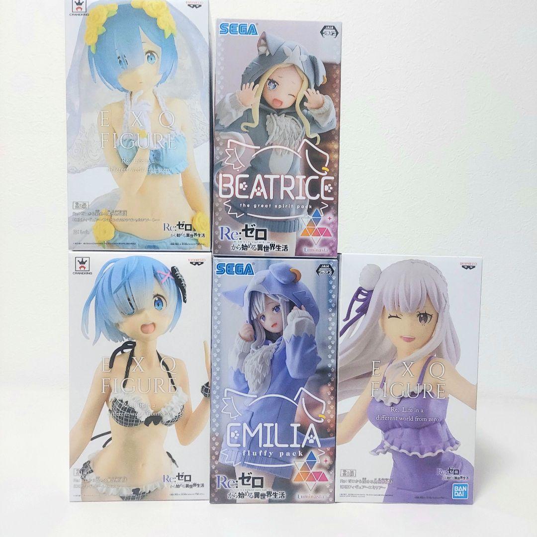 【送料込み】アニメ リゼロ キャラクターグッズ 美少女 フィギュア セット売り