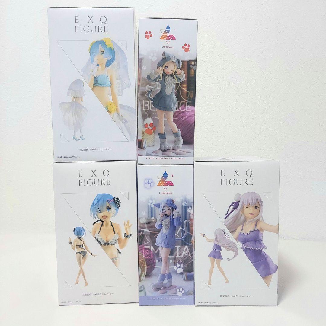 【送料込み】アニメ リゼロ キャラクターグッズ 美少女 フィギュア セット売り