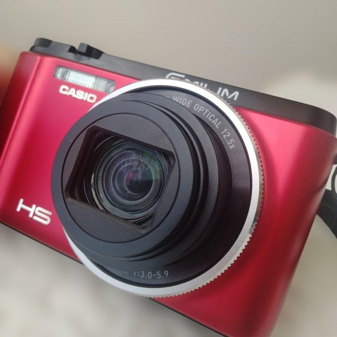デジカメ　動作確認済み　CASIO　EXILIM EX-ZR1000 レッド