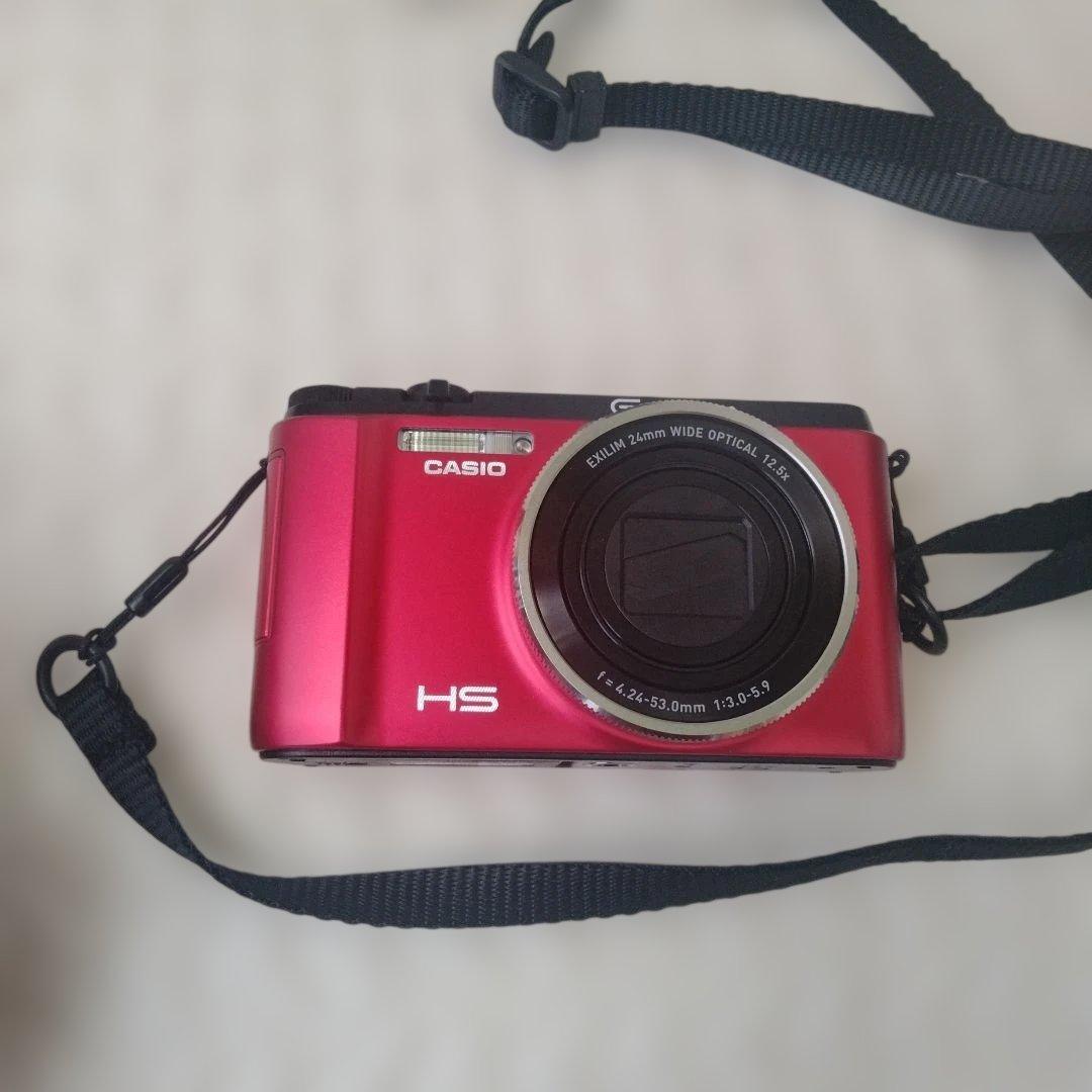 デジカメ　動作確認済み　CASIO　EXILIM EX-ZR1000 レッド