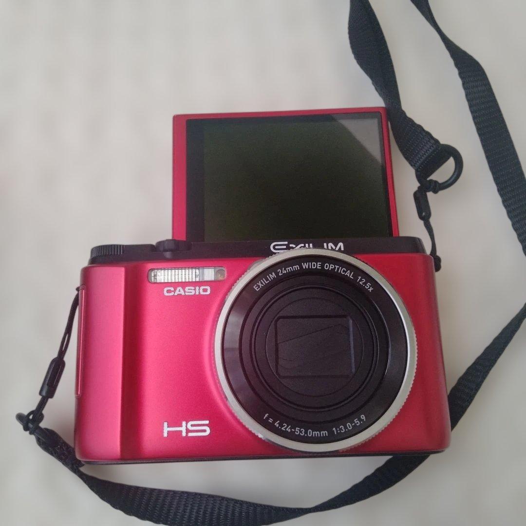 デジカメ　動作確認済み　CASIO　EXILIM EX-ZR1000 レッド
