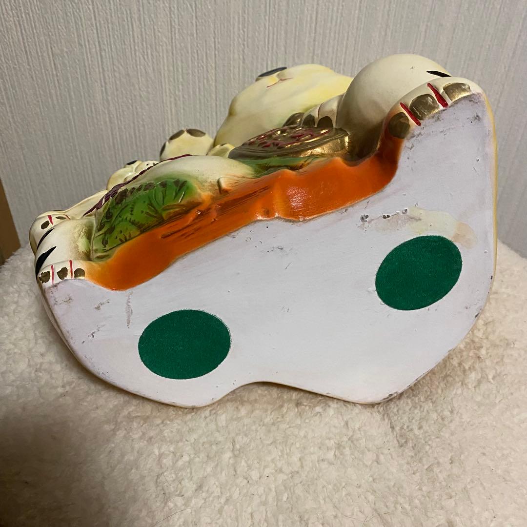 招き猫 招き虎！親子の置物　25センチ