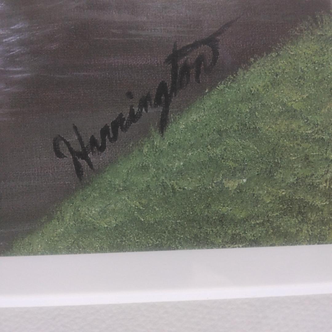 ジム・ハリントン　オーガスタ12番ホール　中古　大判額装アートポスター