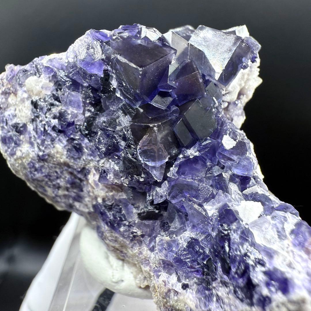 フローライト スペイン DeepBlueHeart Vein産 蛍石 原石 05