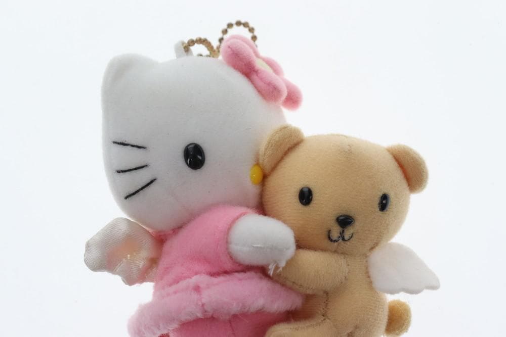 ◆ハローキティ ペアエンジェル キーホルダー ぬいぐるみ サンリオ　10078