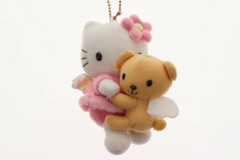 ◆ハローキティ ペアエンジェル キーホルダー ぬいぐるみ サンリオ　10078