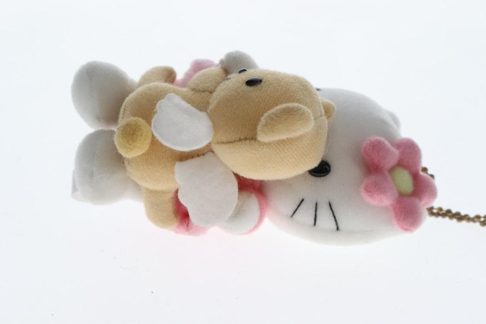 ◆ハローキティ ペアエンジェル キーホルダー ぬいぐるみ サンリオ　10078
