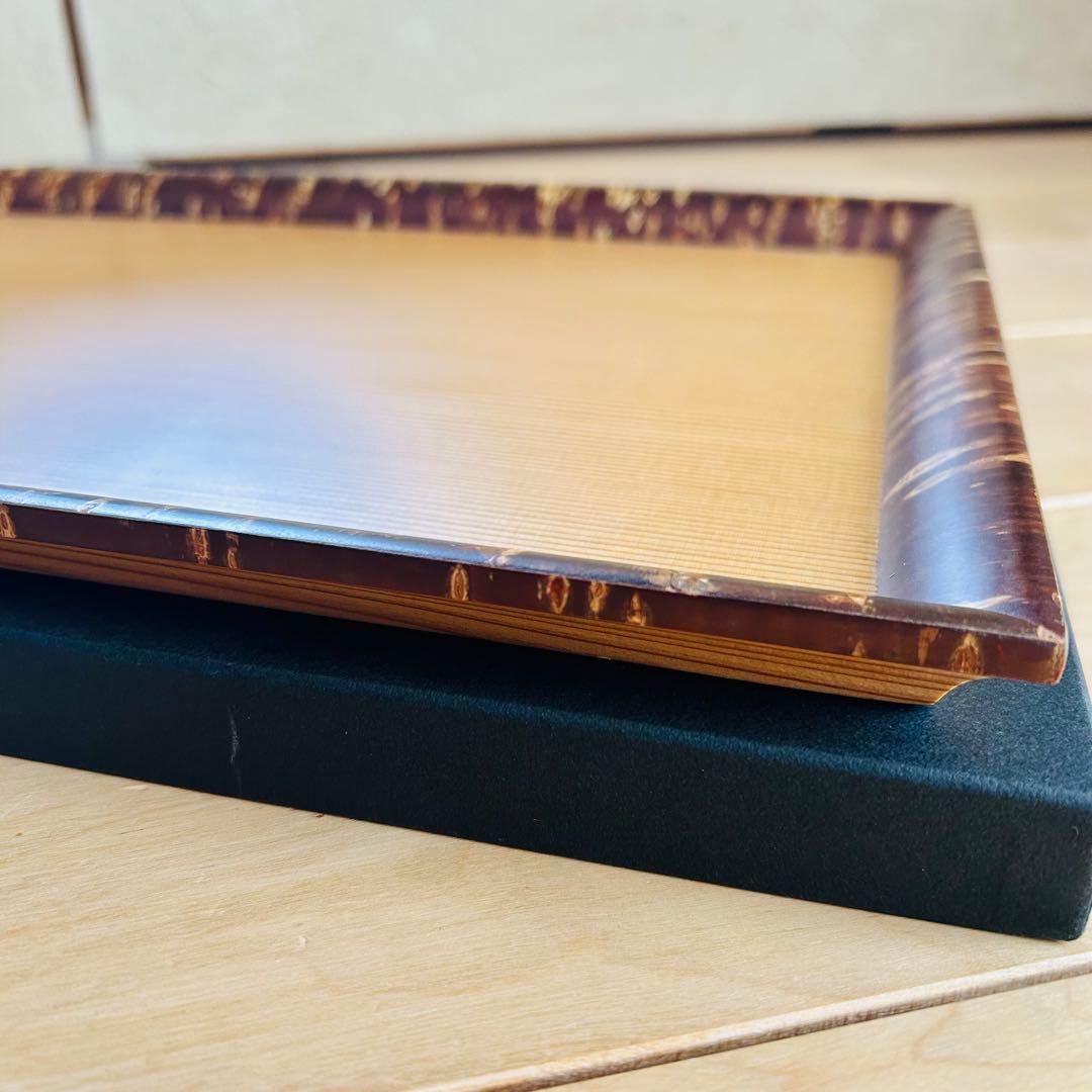 開花トレー　桜　秋田杉　冨岡商店　お盆　天然木　無垢　茶道具　橋本由紀夫　木製春