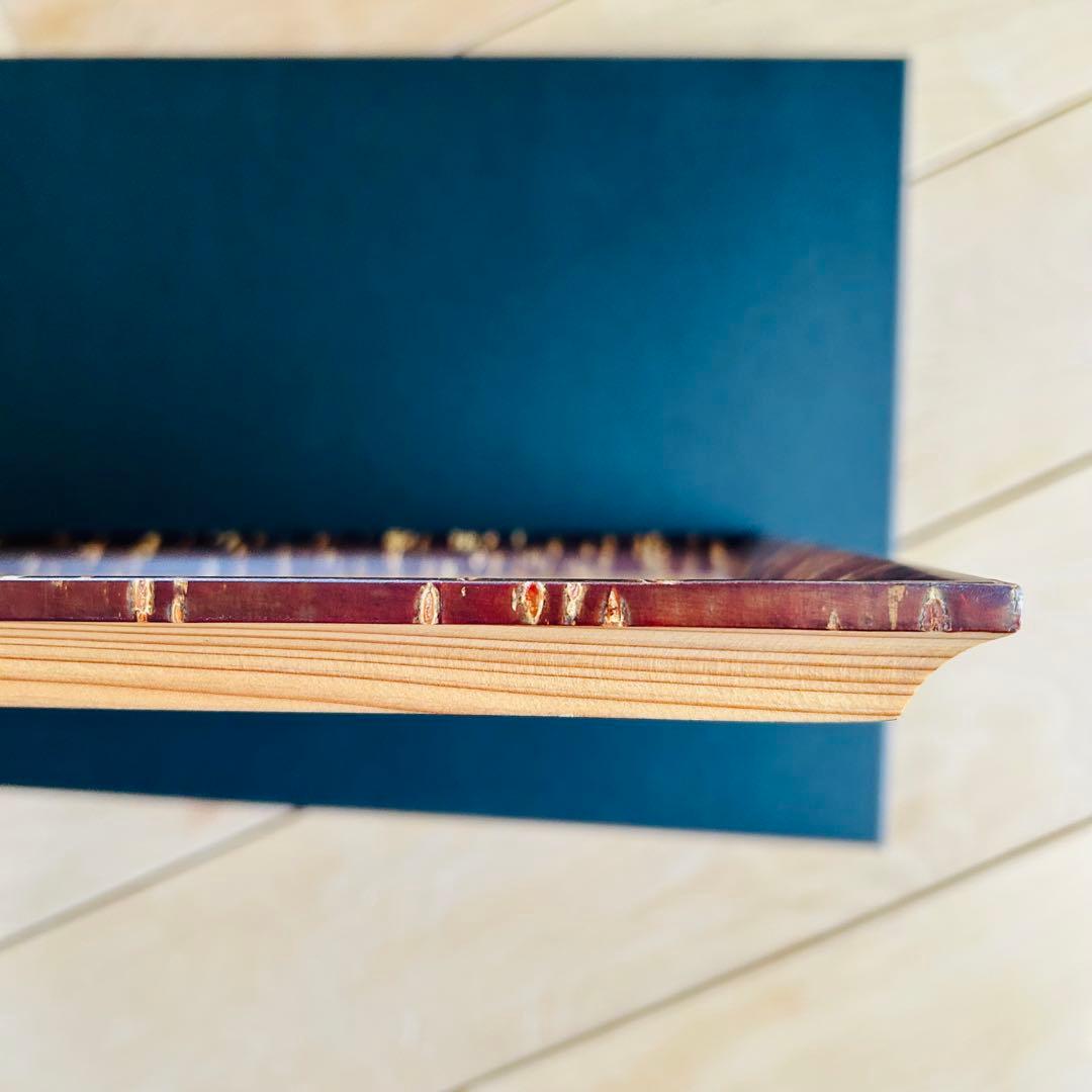 開花トレー　桜　秋田杉　冨岡商店　お盆　天然木　無垢　茶道具　橋本由紀夫　木製春