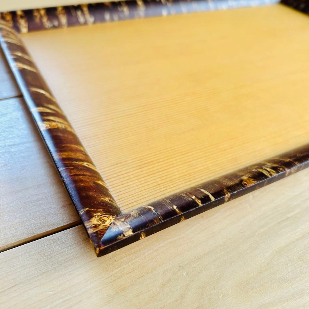 開花トレー　桜　秋田杉　冨岡商店　お盆　天然木　無垢　茶道具　橋本由紀夫　木製春