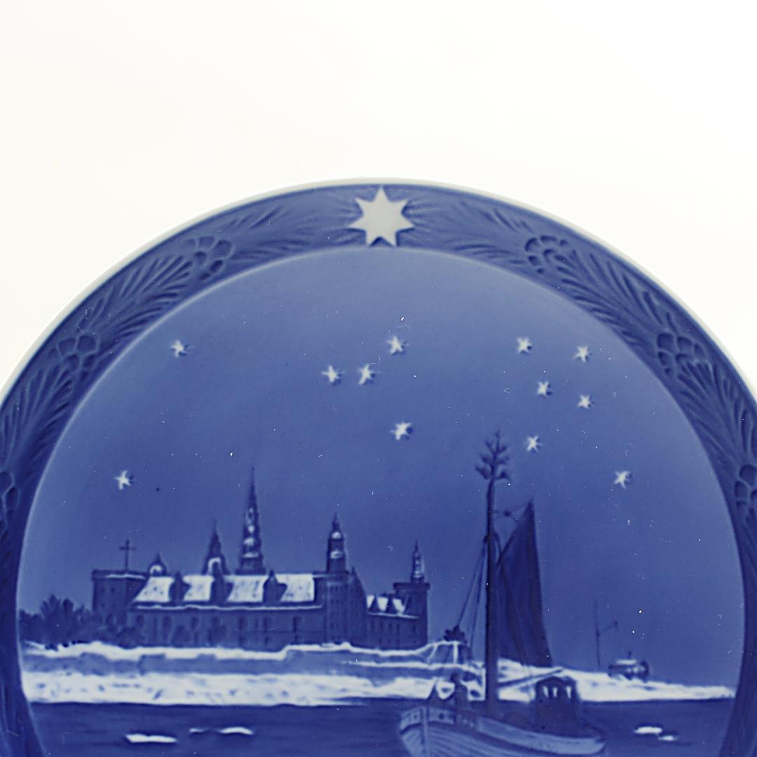 1935年 「クロンボー城沖の漁船」 イヤープレート ロイヤルコペンハーゲン