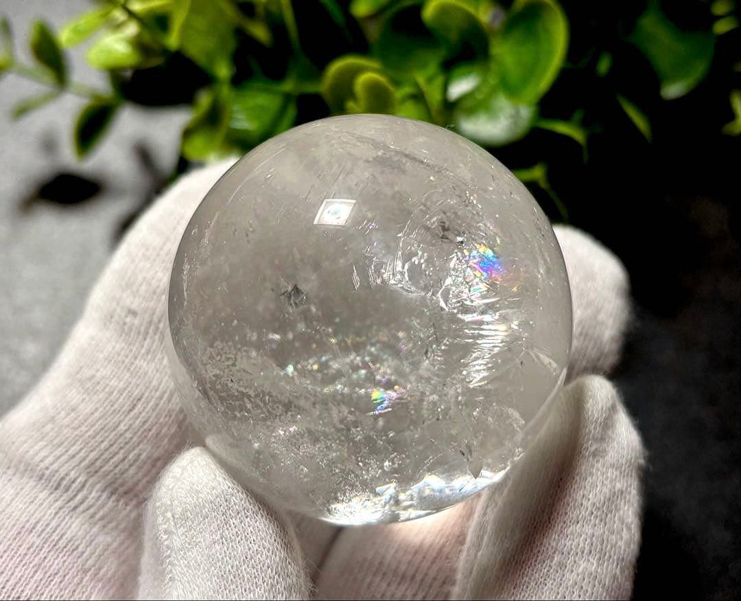 最高品質　超古代の叡智を宿した光のクリスタル　虹のレムリアンシード極上スフィア