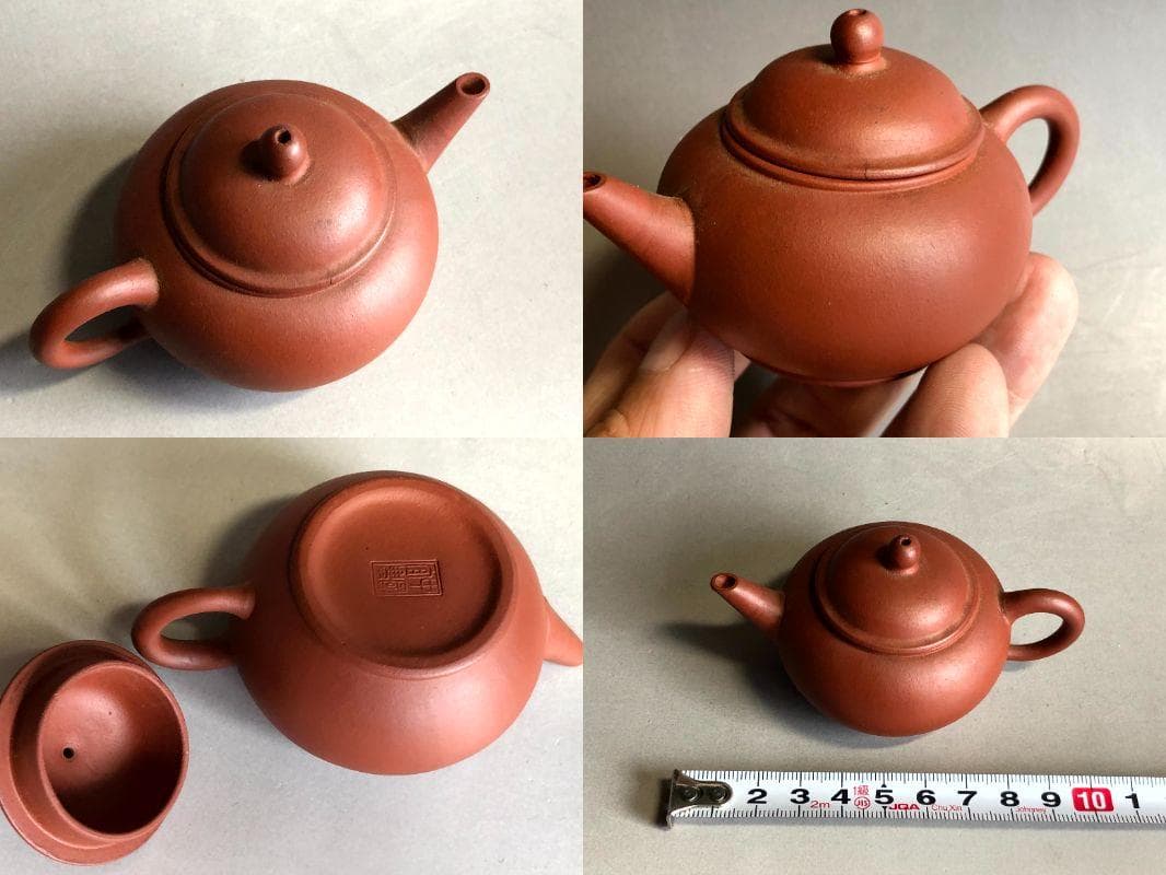 急須■朱泥後手茶器 中国宜興紫砂壺 宜興窯 茶瓶 古玩 唐物 中国 時代物骨董■