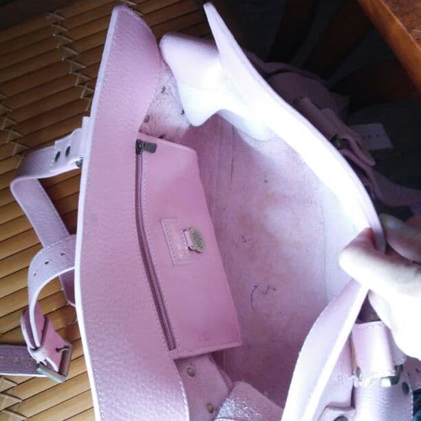 YUさまの　マルベリー　かばん　バッグ　ピンク　mulberry ダメージあり