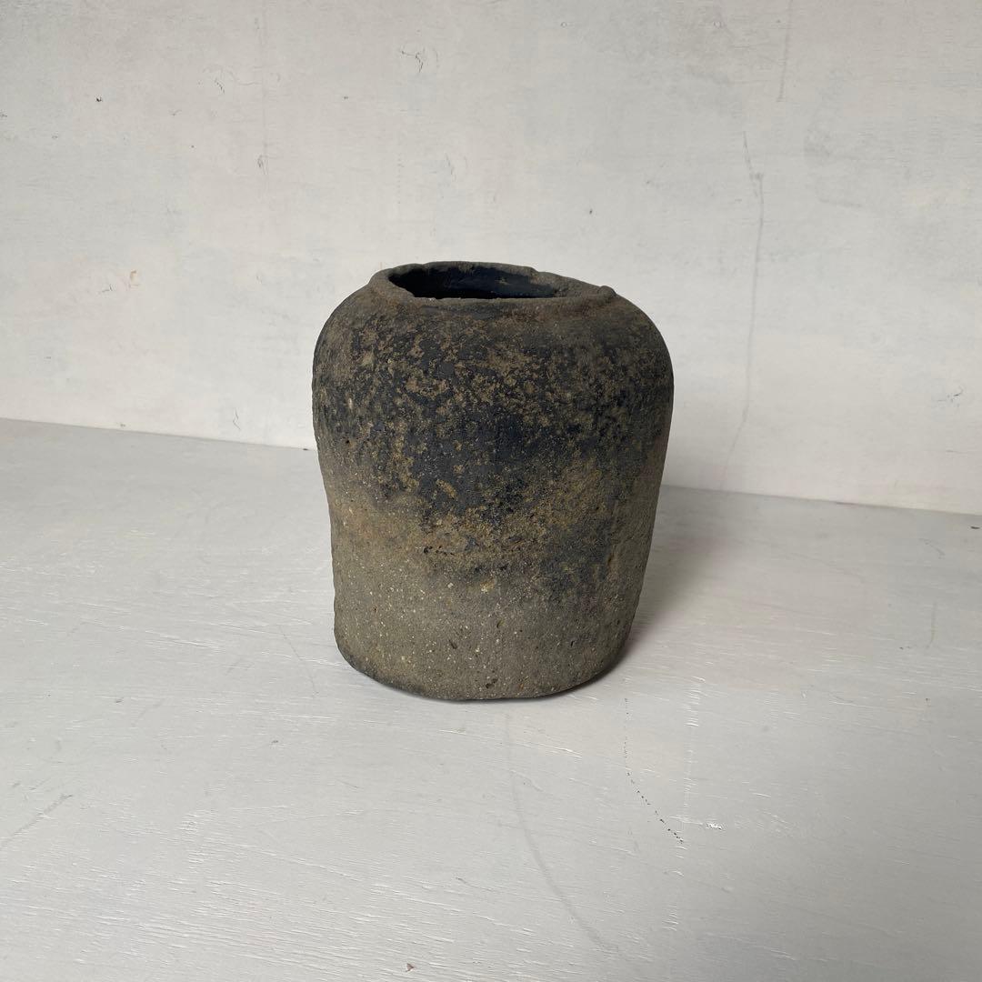 古陶 壺 須恵器 野花 花器 花瓶 土器 民藝 wabisabi 古珠洲 六古窯