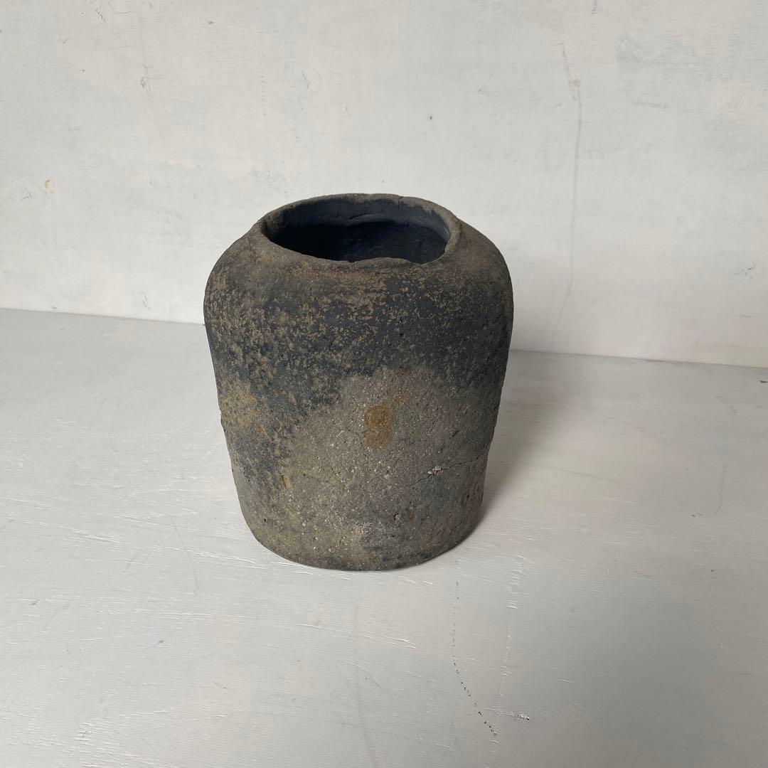 古陶 壺 須恵器 野花 花器 花瓶 土器 民藝 wabisabi 古珠洲 六古窯