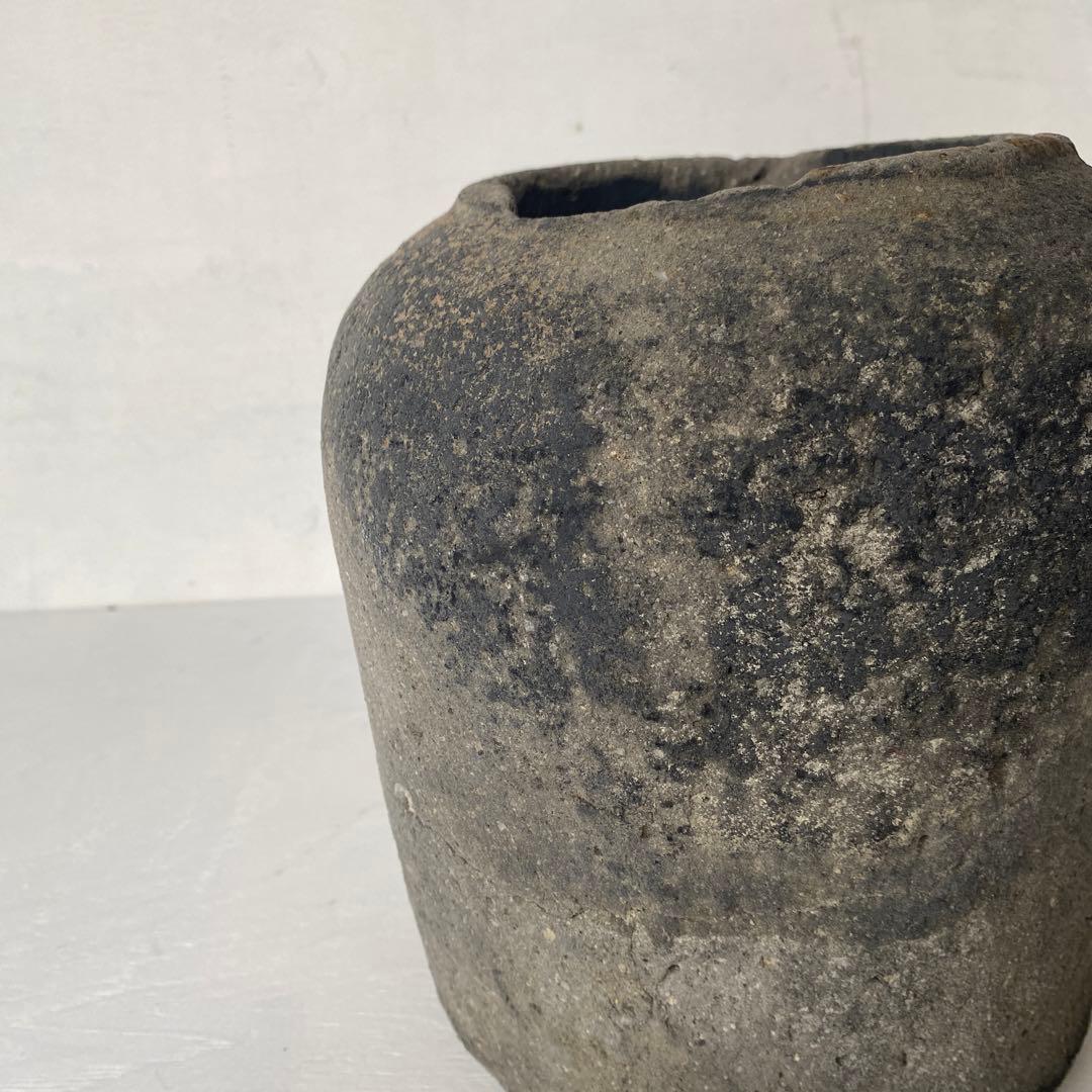 古陶 壺 須恵器 野花 花器 花瓶 土器 民藝 wabisabi 古珠洲 六古窯