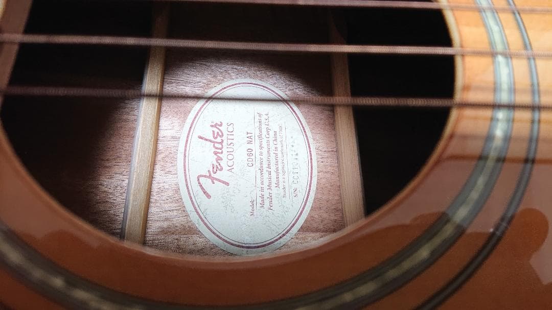 Fender CD60NAT ハードケース付き