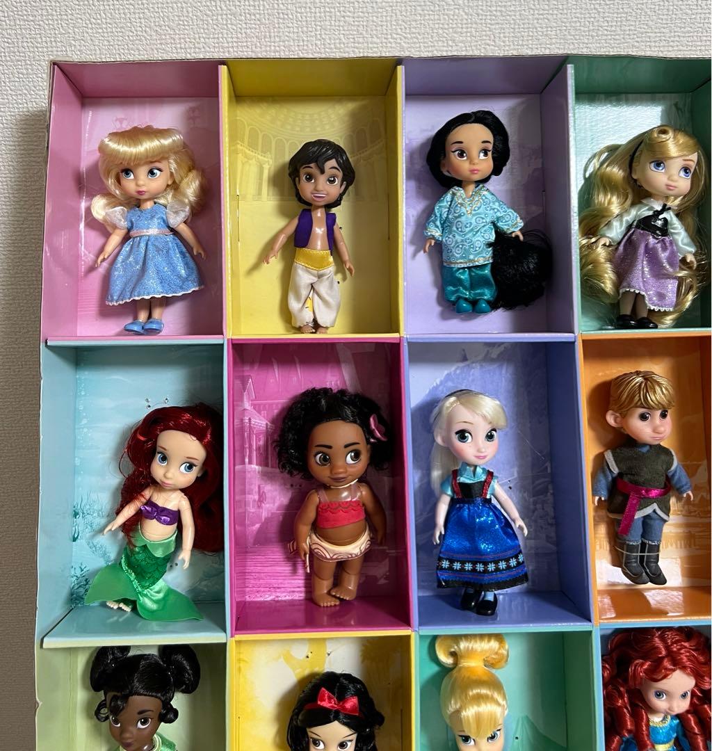 ディズニー、アニメータードール（ミニ）モアナ、オーロラ姫（15体セット）新品