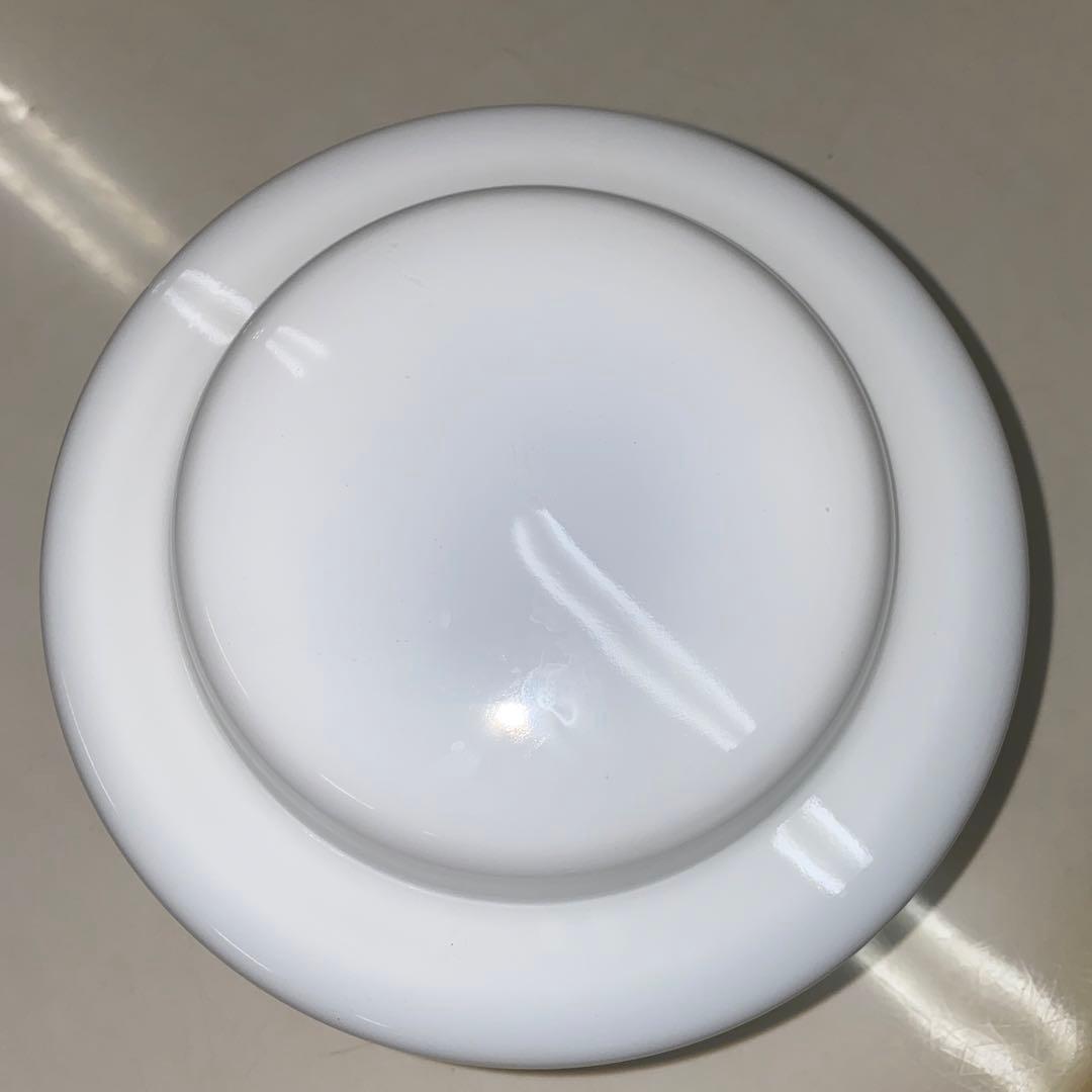 [匿名配送]昭和レトロ　ガラスシェード　乳白色　ミルクガラス　花柄　プレスガラス