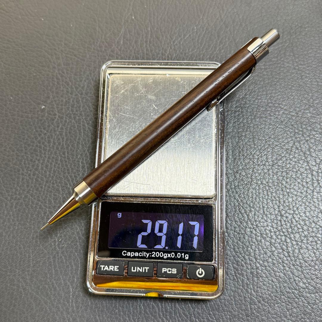 149モンゾ木製シャーペン　強低重心R ステンレス