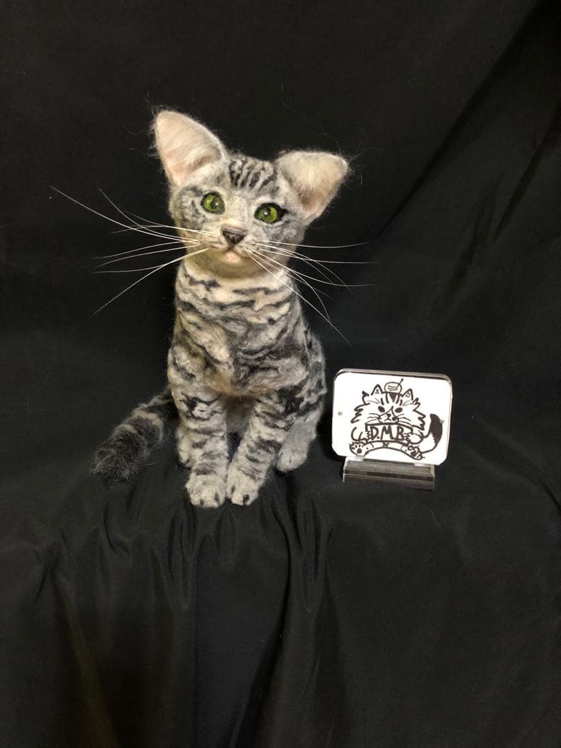 羊毛フェルト　アメショー　アメリカンショートヘア　猫　オーダー　うちの子