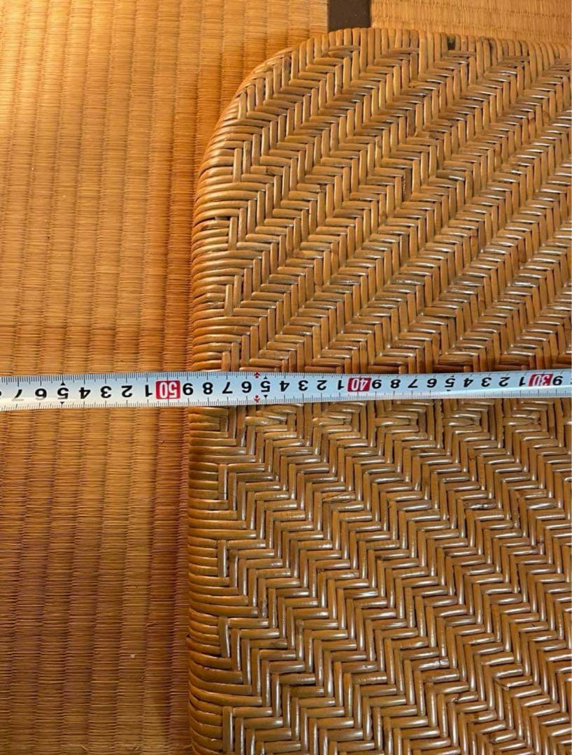 折りたたみ座椅子ラタン製、残り1点、ハイバックチェア　高60㎝座面奥行49横48