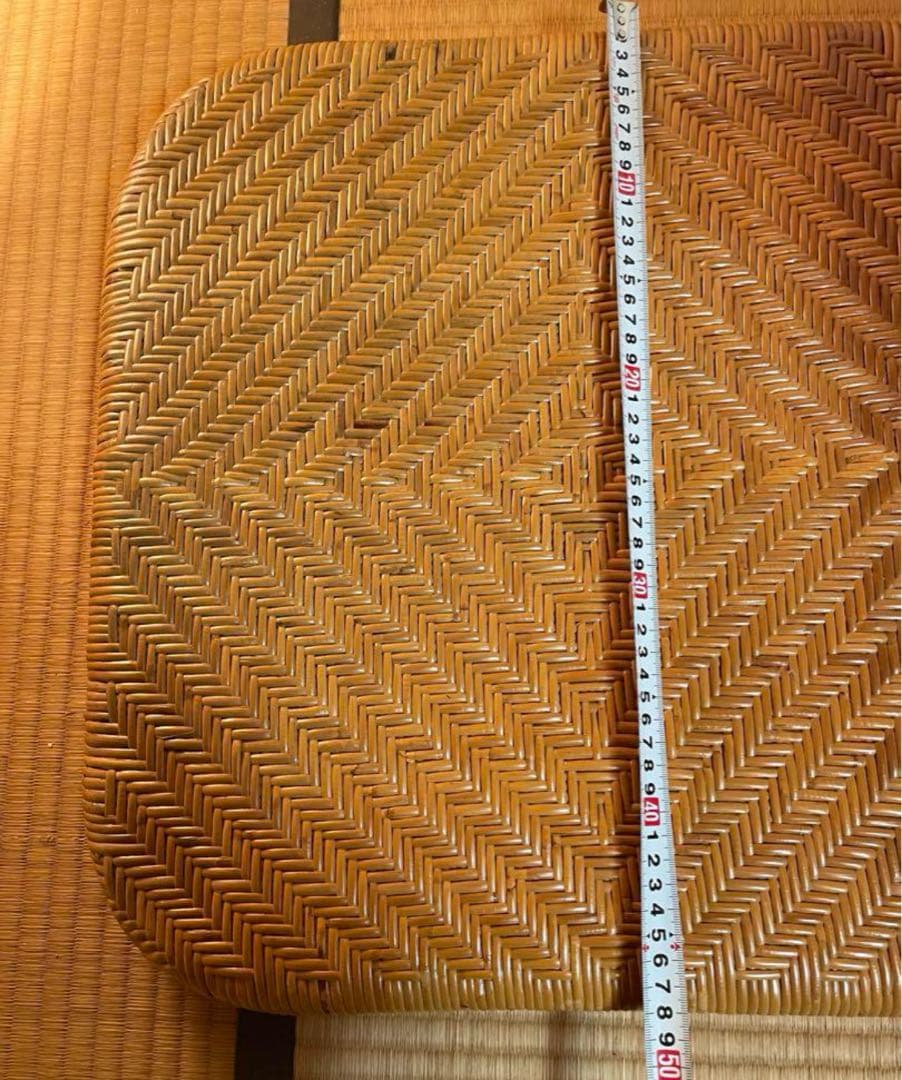 折りたたみ座椅子ラタン製、残り1点、ハイバックチェア　高60㎝座面奥行49横48