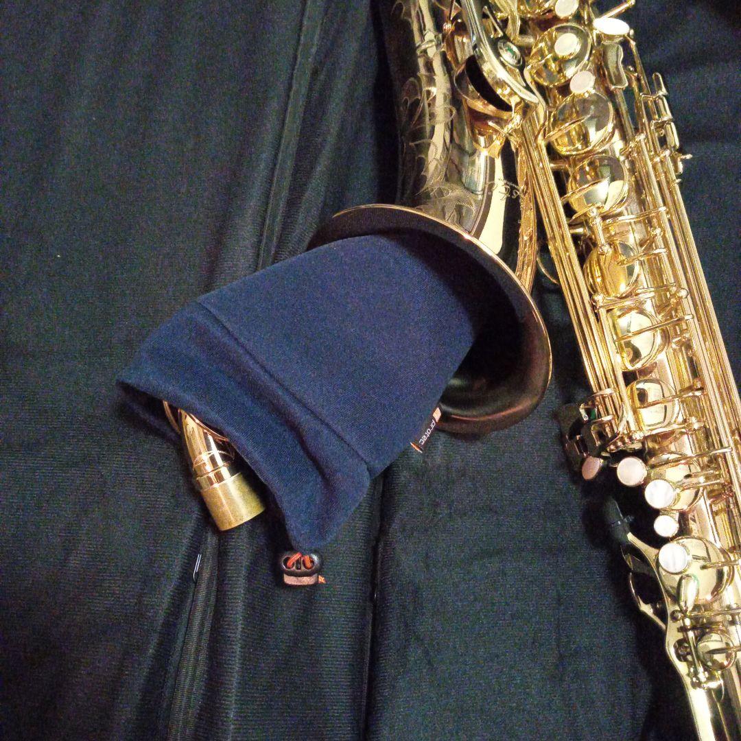 テナーサックス用ソフトケース 黒 ナイロン製 (超軽量)