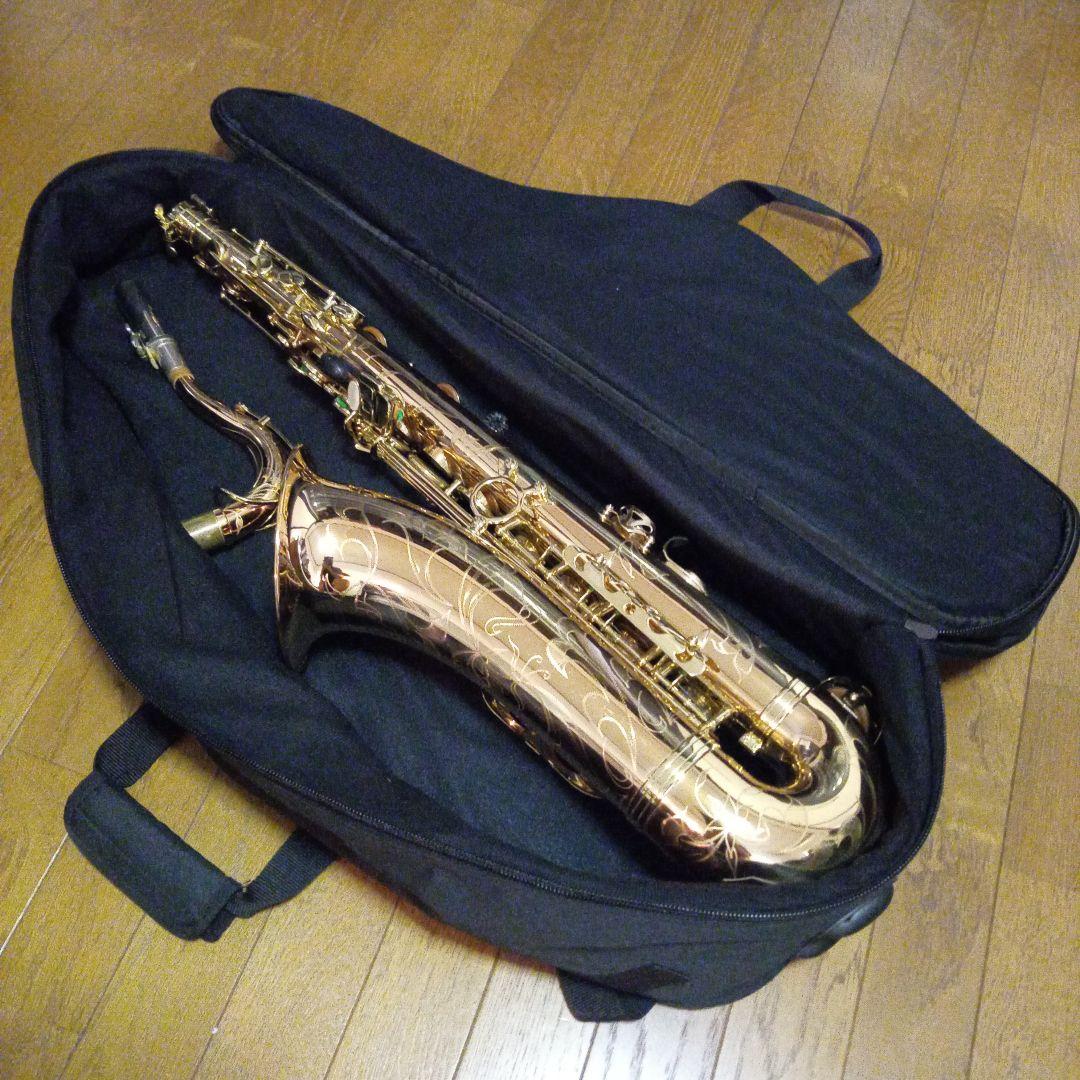 テナーサックス用ソフトケース 黒 ナイロン製 (超軽量)