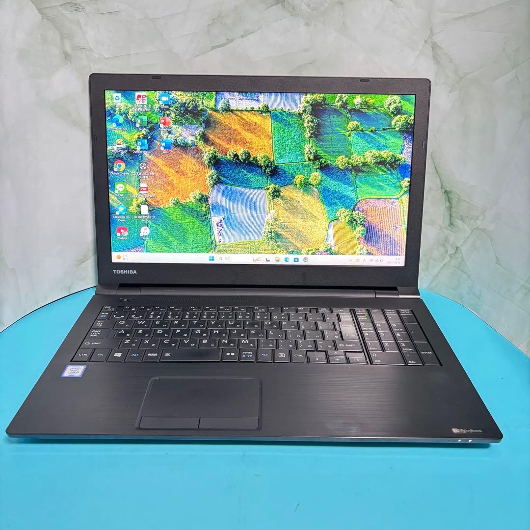 【高スペック‼】7世代i5ノートPC★東芝 メモリ8GB★オフィス付★バッテリ〇