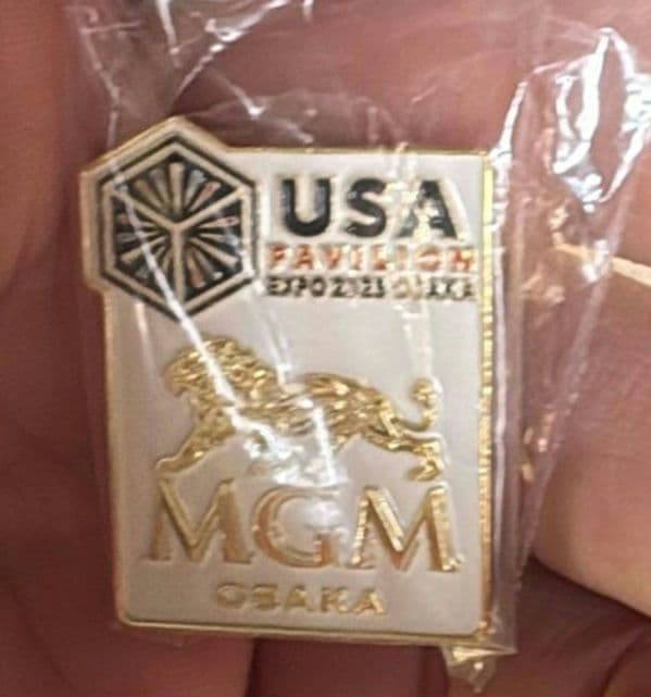 ✨超レア✨ 大阪万博 2025 MGM × USAパビリオン ピンバッジ 非売品