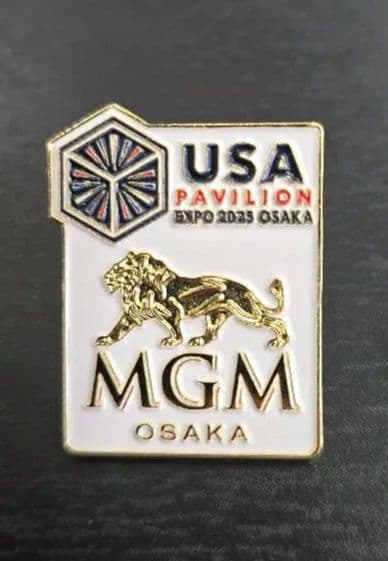 ✨超レア✨ 大阪万博 2025 MGM × USAパビリオン ピンバッジ 非売品