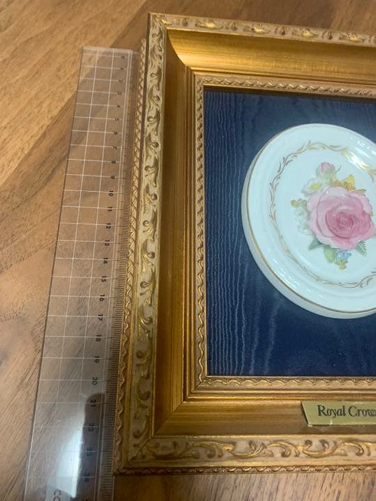 ロイヤルクラウンダービー 陶花額