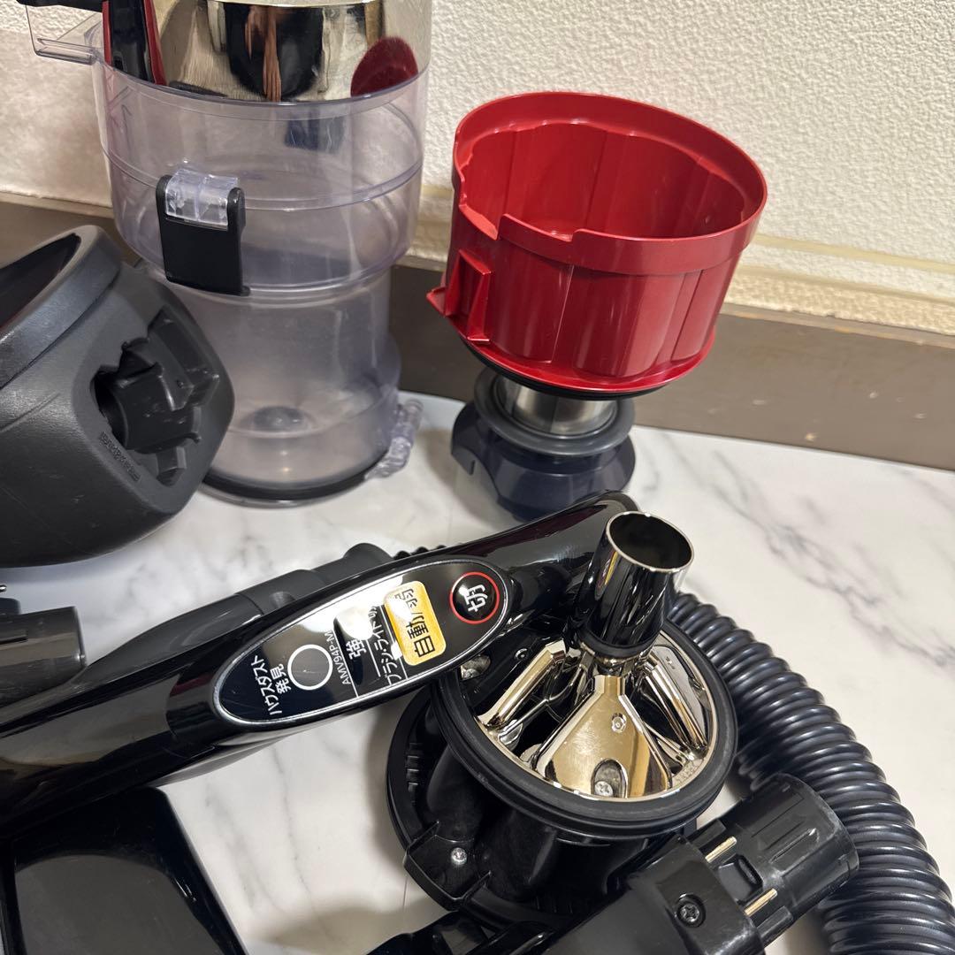 送料込 Panasonic サイクロン式掃除機 プチサイクロン メタリックレッド