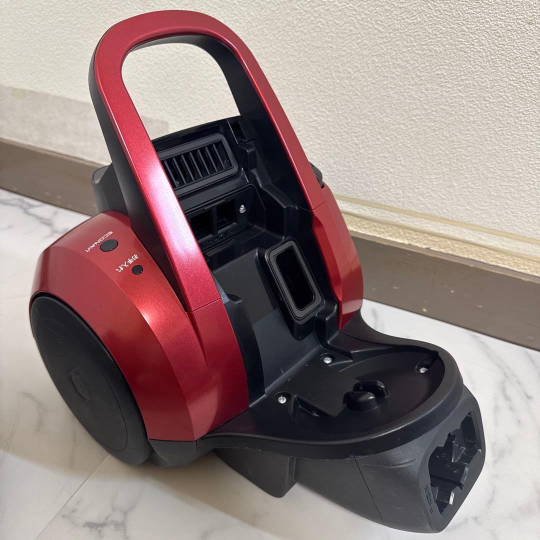 送料込 Panasonic サイクロン式掃除機 プチサイクロン メタリックレッド