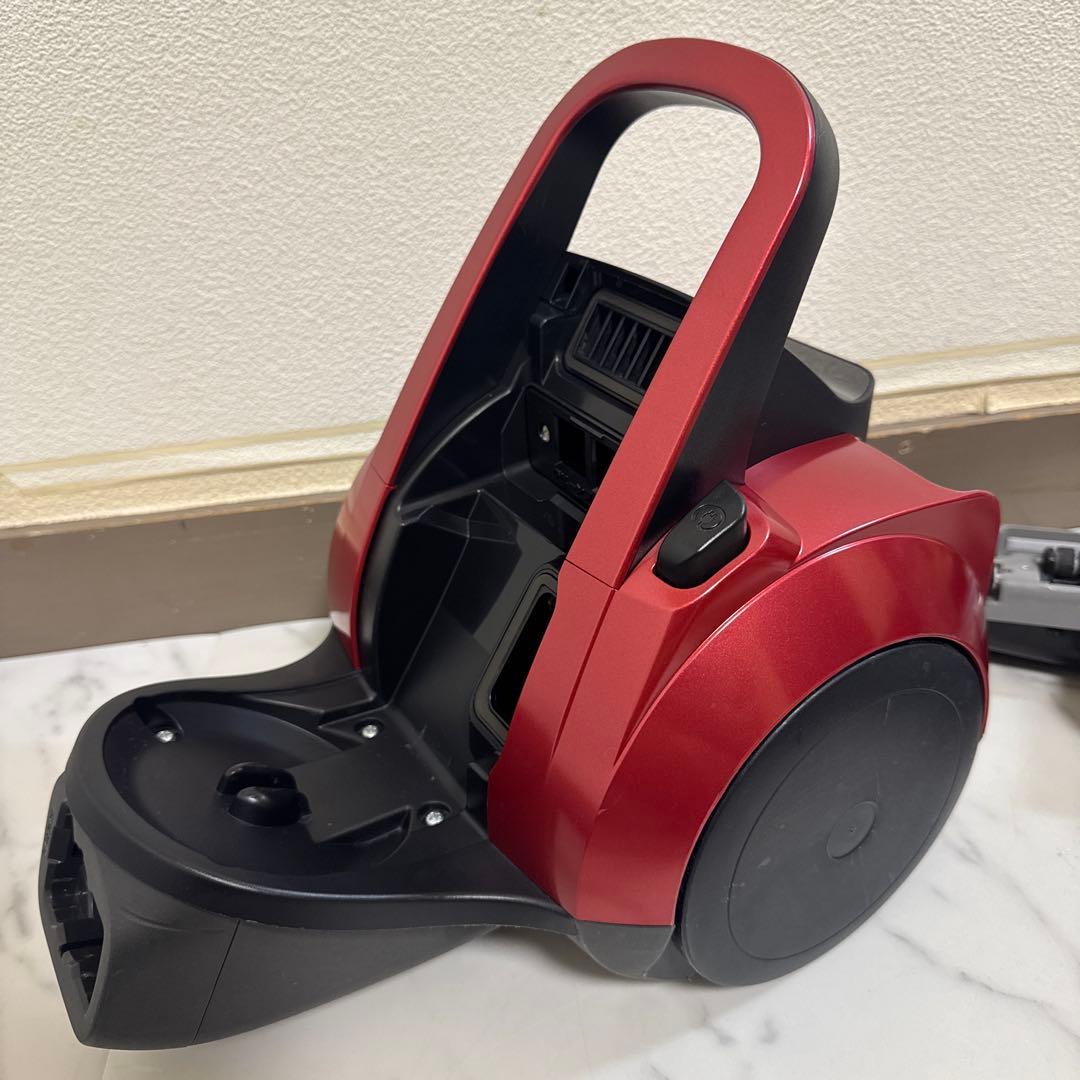 送料込 Panasonic サイクロン式掃除機 プチサイクロン メタリックレッド