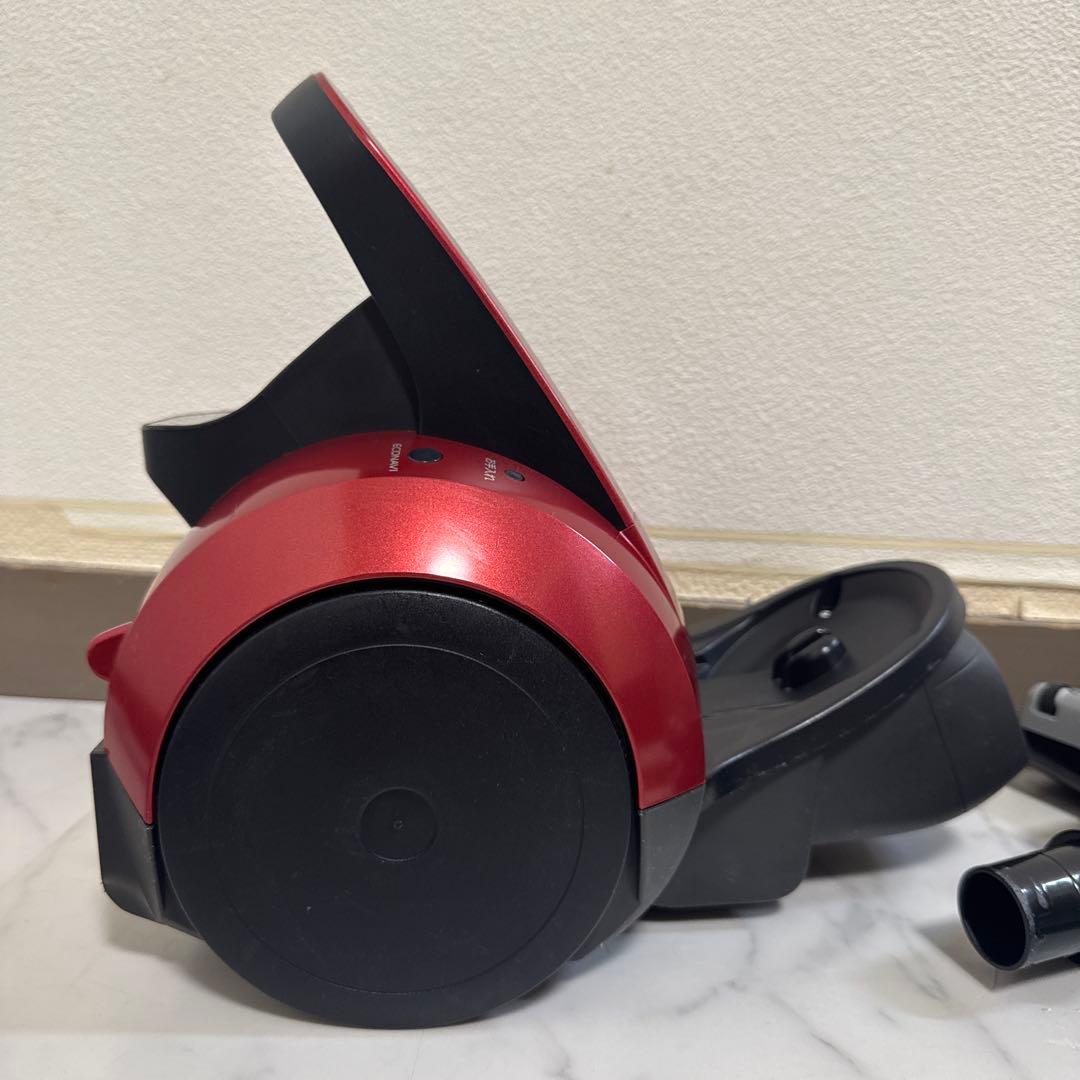 送料込 Panasonic サイクロン式掃除機 プチサイクロン メタリックレッド