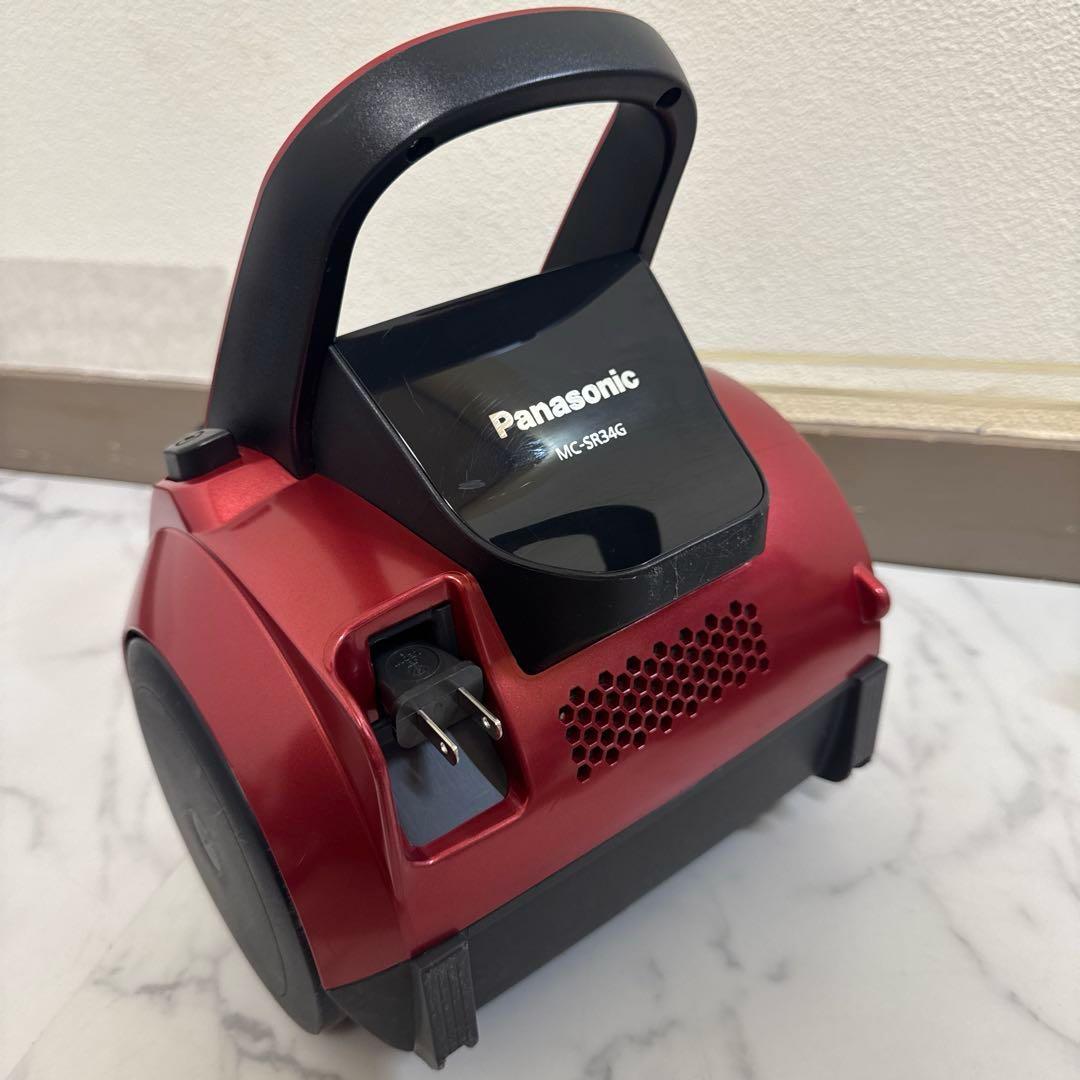 送料込 Panasonic サイクロン式掃除機 プチサイクロン メタリックレッド