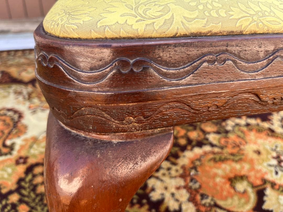 希少 フランスベッド 椅子 アンティーク チェア 猫脚 インテリア ビンテージ