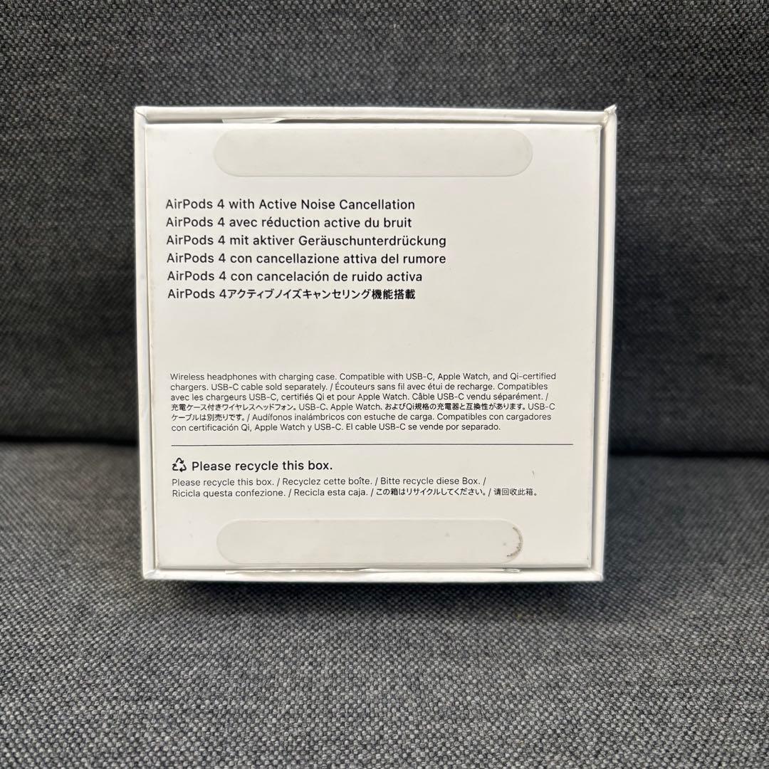 Apple AirPods 4 アクティブノイズ キャンセリング搭載 (ANC)