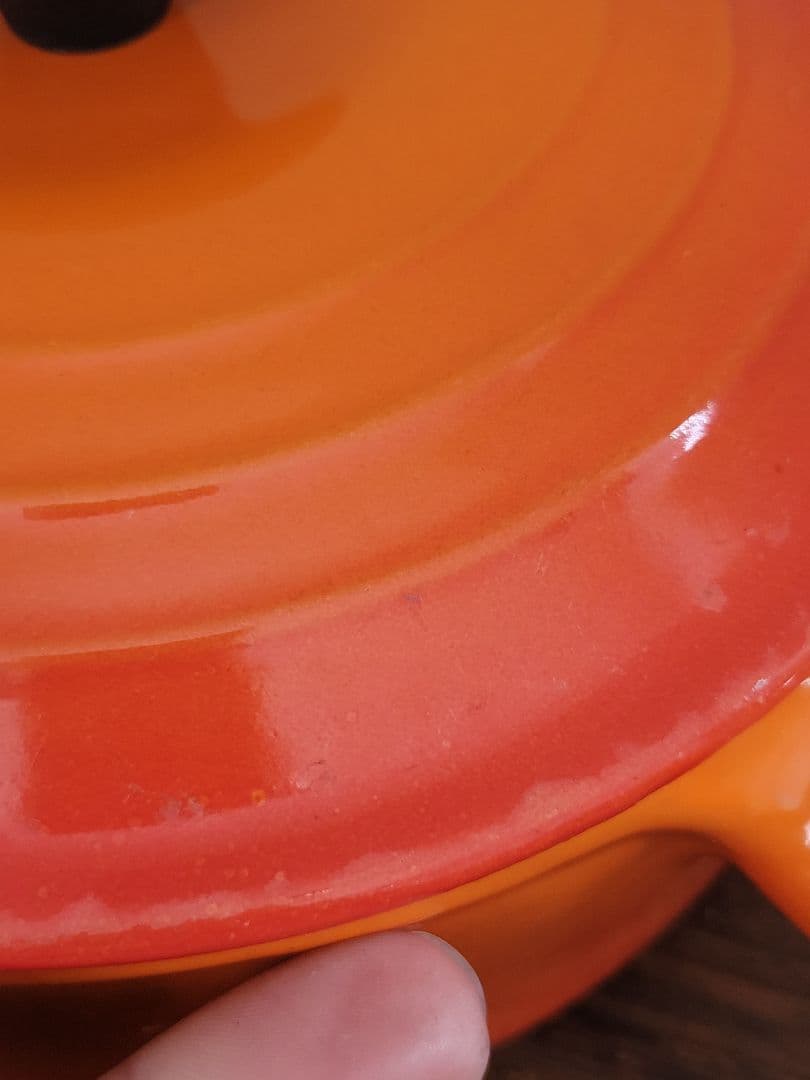 LE CREUSET ルクルーゼ 片手鍋 ソースパン オレンジ 約18cm