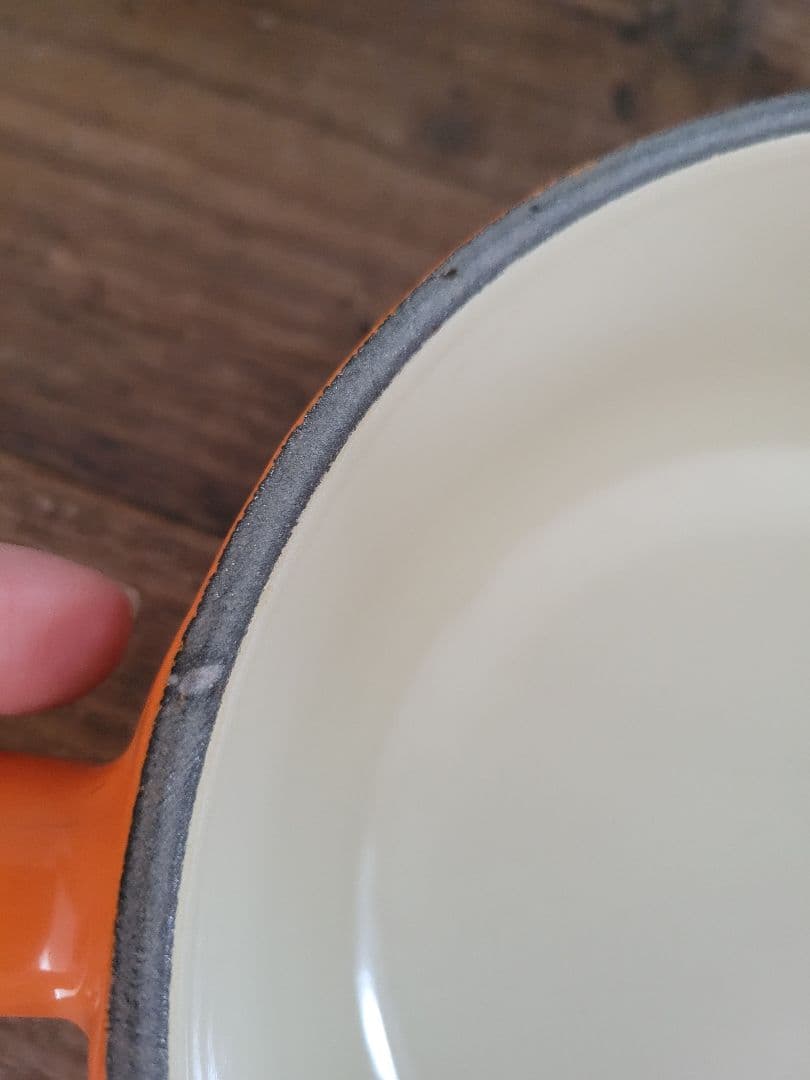 LE CREUSET ルクルーゼ 片手鍋 ソースパン オレンジ 約18cm