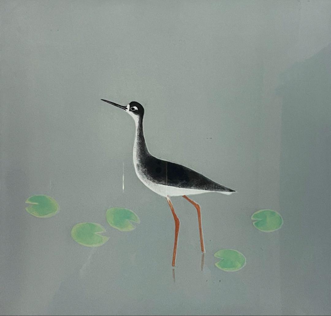 上村淳之　鳥たちの詩　リトグラフ　3号　93/185 e