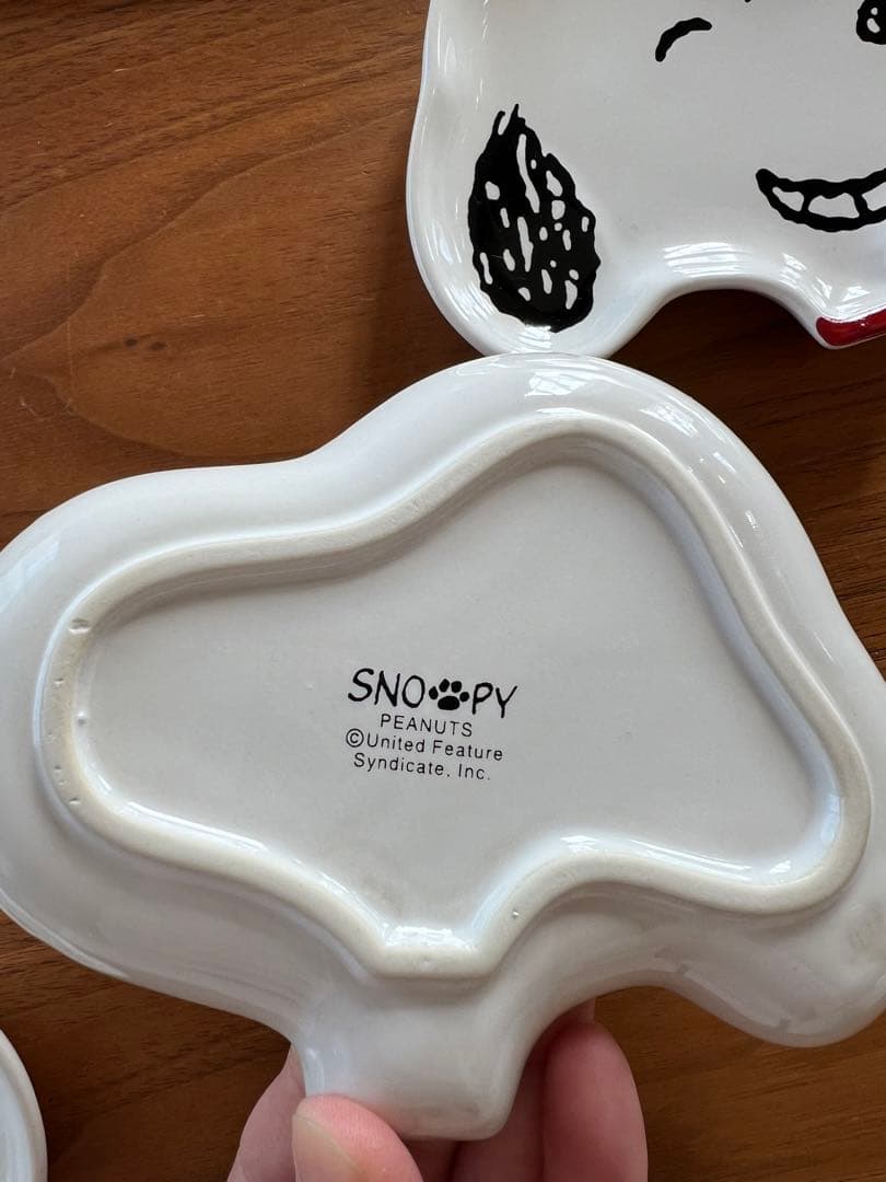 未使用スヌーピー ダイカットプレート　大皿、小皿セット